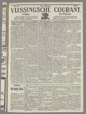 Vlissingse Courant 1912-02-23
