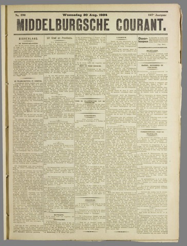 Middelburgsche Courant 1924-08-20