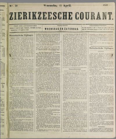 Zierikzeesche Courant 1870-04-13