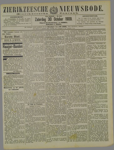 Zierikzeesche Nieuwsbode 1909-10-30