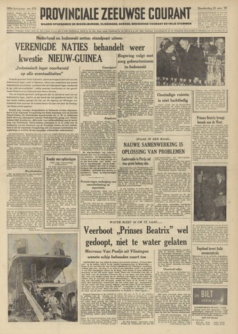 Provinciale Zeeuwse Courant 1957-11-21