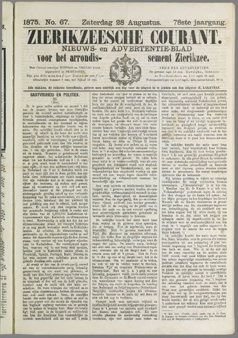 Zierikzeesche Courant 1875-08-28