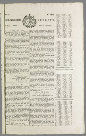 Zierikzeesche Courant 1821-11-30