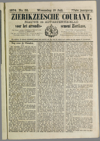Zierikzeesche Courant 1874-07-15