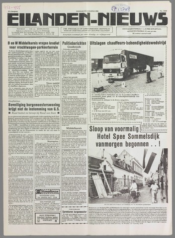 Eilanden-nieuws. Christelijk streekblad op gereformeerde grondslag 1984-08-28