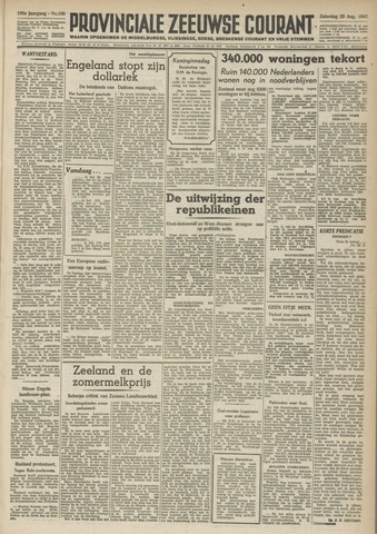 Provinciale Zeeuwse Courant 1947-08-23