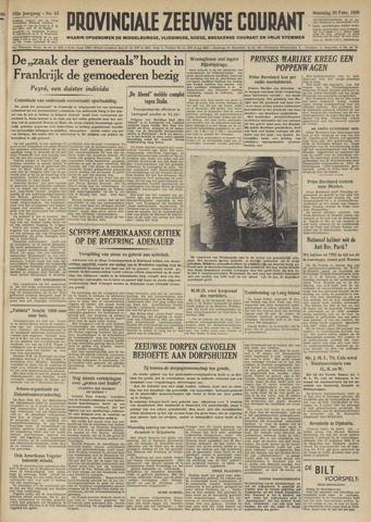 Provinciale Zeeuwse Courant 1950-02-20