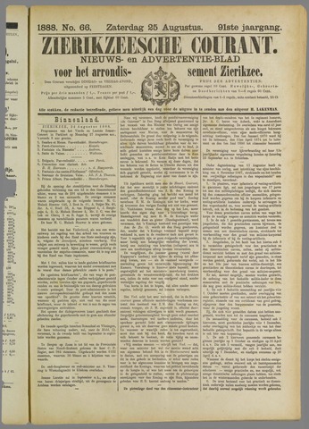 Zierikzeesche Courant 1888-08-25
