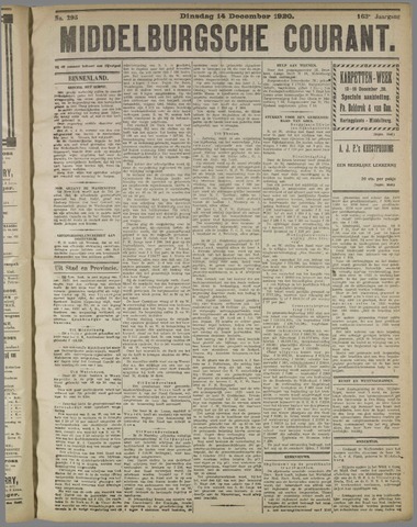 Middelburgsche Courant 1920-12-14