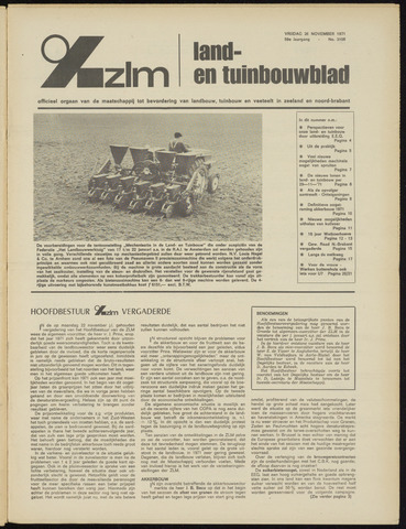 Zeeuwsch landbouwblad ... ZLM land- en tuinbouwblad 1971-11-26