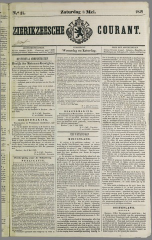 Zierikzeesche Courant 1858-05-08