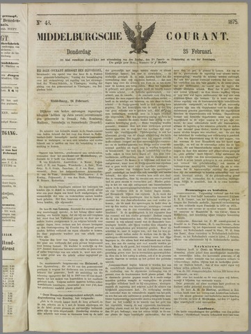 Middelburgsche Courant 1875-02-25