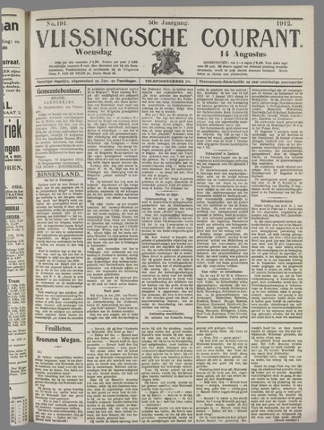 Vlissingse Courant 1912-08-14