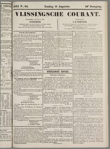 Vlissingse Courant 1872-08-11
