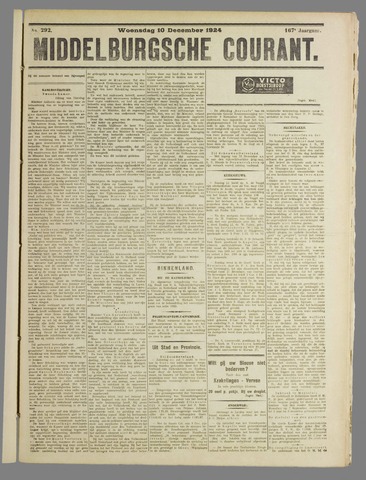 Middelburgsche Courant 1924-12-10