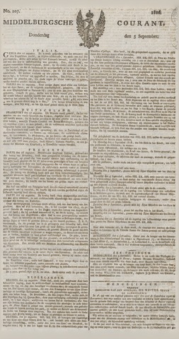 Middelburgsche Courant 1816-09-05