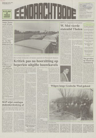 Eendrachtbode /Mededeelingenblad voor het eiland Tholen 1997-03-06