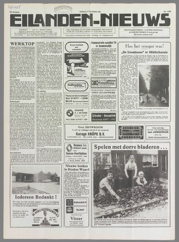 Eilanden-nieuws. Christelijk streekblad op gereformeerde grondslag 1986-10-17