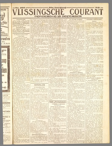 Vlissingse Courant 1921-12-15