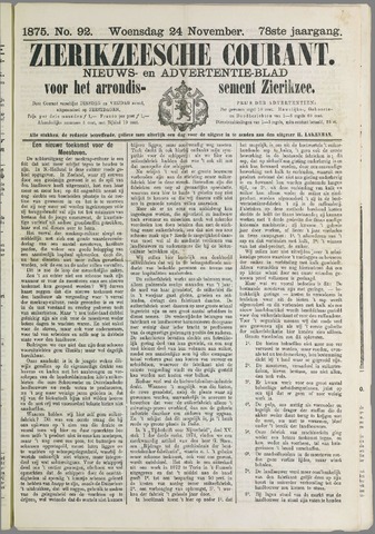 Zierikzeesche Courant 1875-11-24