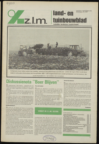 Zeeuwsch landbouwblad ... ZLM land- en tuinbouwblad 1978-11-17