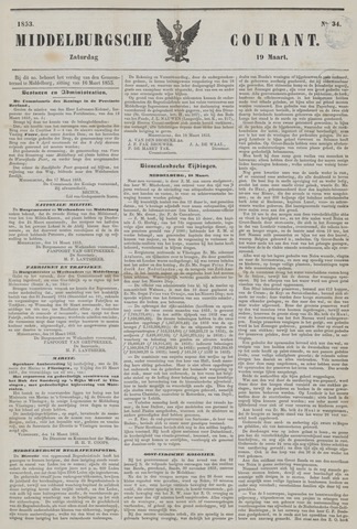 Middelburgsche Courant 1853-03-19