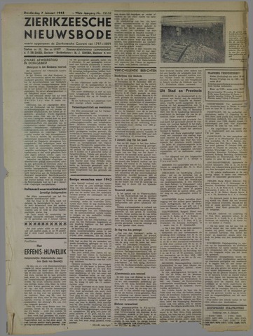 Zierikzeesche Nieuwsbode 1943-01-07