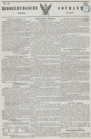 Middelburgsche Courant 1849-04-24