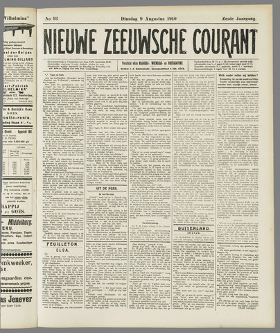 Nieuwe Zeeuwsche Courant 1910-08-09