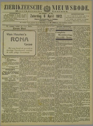 Zierikzeesche Nieuwsbode 1912-04-06