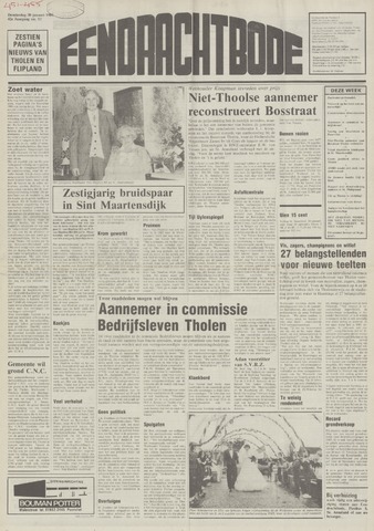 Eendrachtbode /Mededeelingenblad voor het eiland Tholen 1986-01-30