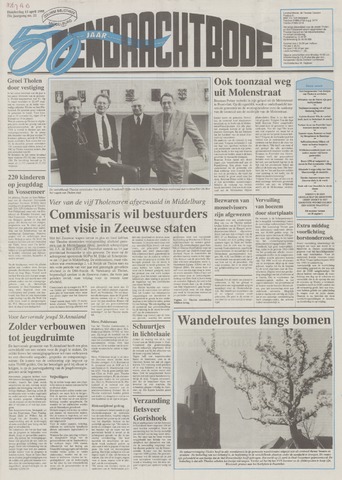 Eendrachtbode /Mededeelingenblad voor het eiland Tholen 1995-04-13