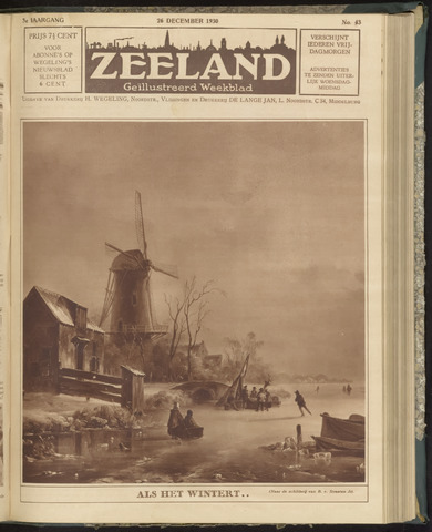 Zeeland. Geïllustreerd Weekblad 1930-12-26