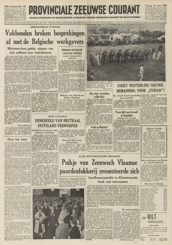 Provinciale Zeeuwse Courant 1955-06-24