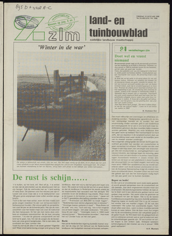 Zeeuwsch landbouwblad ... ZLM land- en tuinbouwblad 1988-01-15