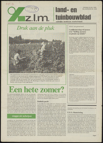 Zeeuwsch landbouwblad ... ZLM land- en tuinbouwblad 1983-07-15