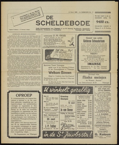 Scheldebode 1952-03-14