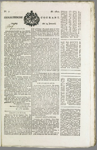 Zierikzeesche Courant 1821-01-22