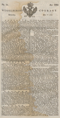 Middelburgsche Courant 1772-07-18