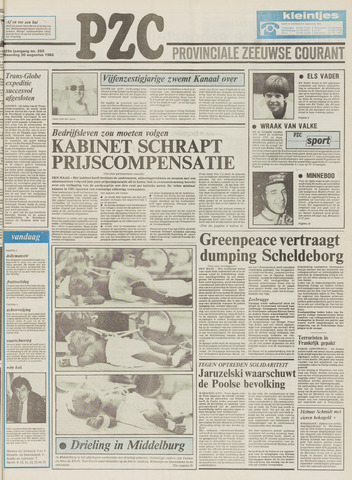 Provinciale Zeeuwse Courant 1982-08-30
