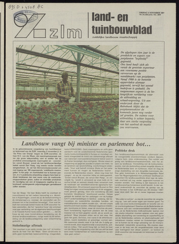 Zeeuwsch landbouwblad ... ZLM land- en tuinbouwblad 1987-11-06