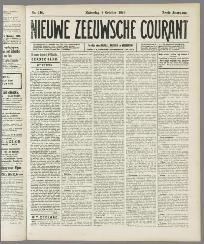 Nieuwe Zeeuwsche Courant 1910-10-01