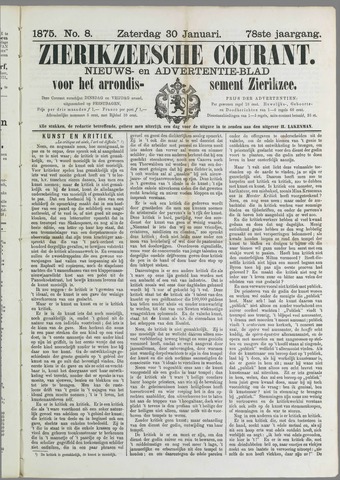 Zierikzeesche Courant 1875-01-30