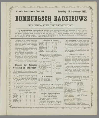 Domburgsch Badnieuws 1887-09-24