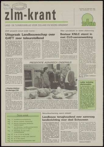 Zeeuwsch landbouwblad ... ZLM land- en tuinbouwblad 1992-02-28