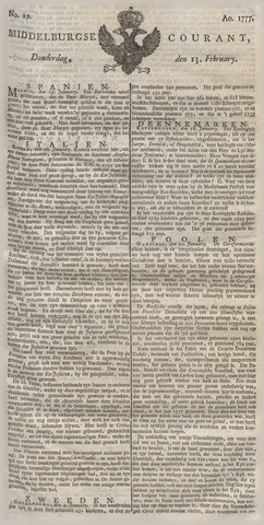 Middelburgsche Courant 1777-02-13