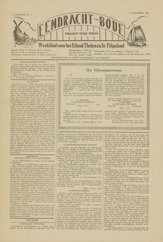 Eendrachtbode (1945-heden)/Mededeelingenblad voor het eiland Tholen (1944/45) 1946-12-13