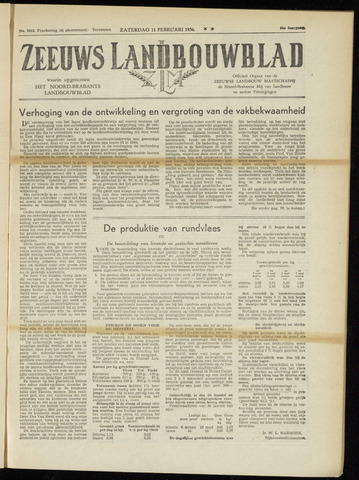 Zeeuwsch landbouwblad ... ZLM land- en tuinbouwblad 1956-02-11