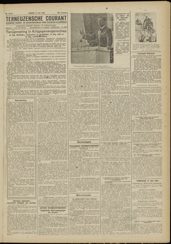 Ter Neuzensche Courant / Neuzensche Courant / (Algemeen) nieuws en advertentieblad voor Zeeuwsch-Vlaanderen 1943-07-27