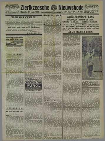 Zierikzeesche Nieuwsbode 1931-06-29